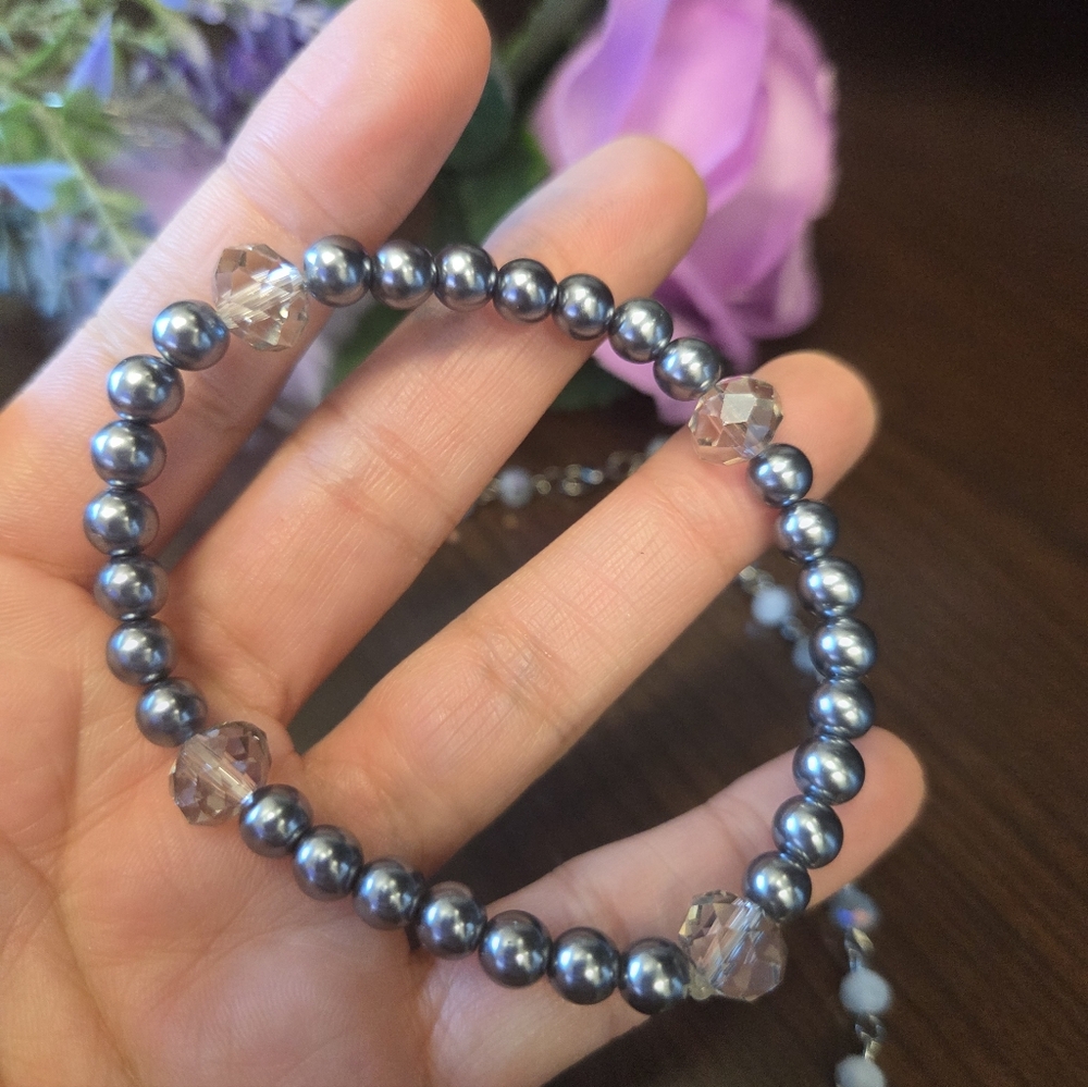 Gray & Silver Jewelry Set - Picture 3 of 4